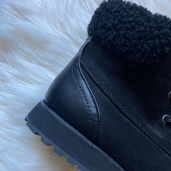 Faux suede hiking fashion boots - Picture 5 of 9